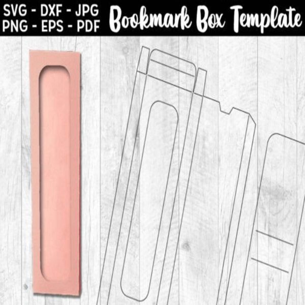 Bookmark Box Template SVG PNG
